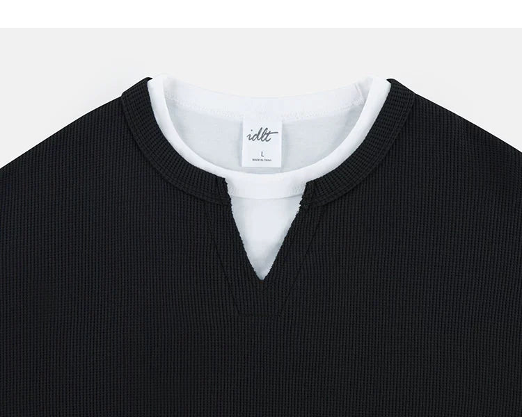 Layernotch Waffle Long Sleeve Tee
