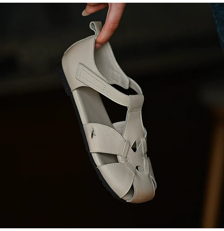 Ivory Petal Cutout Sandals