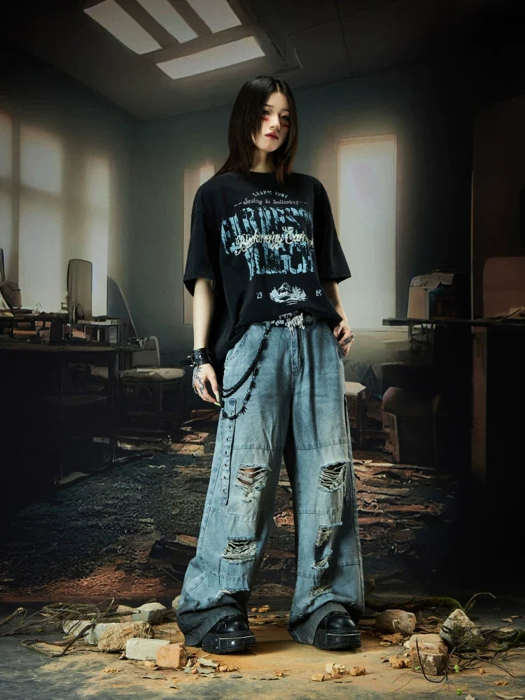 Nebula Varsity Oversize Graphic Tee