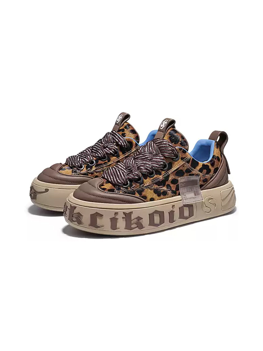 Leopard Animal-World Chunky Skate Sneakers - Skipkicks