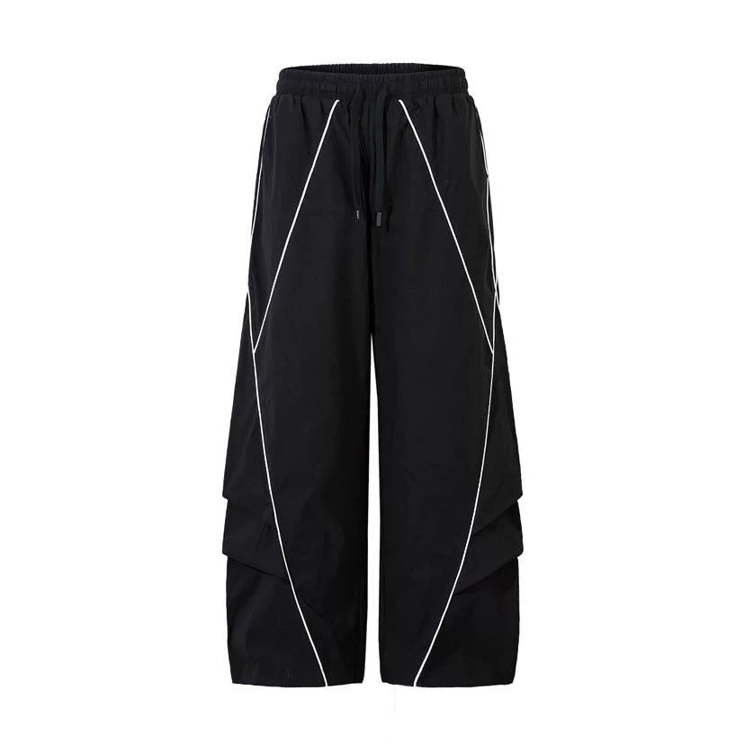 Reflective Curve-Leg Cargo Pants