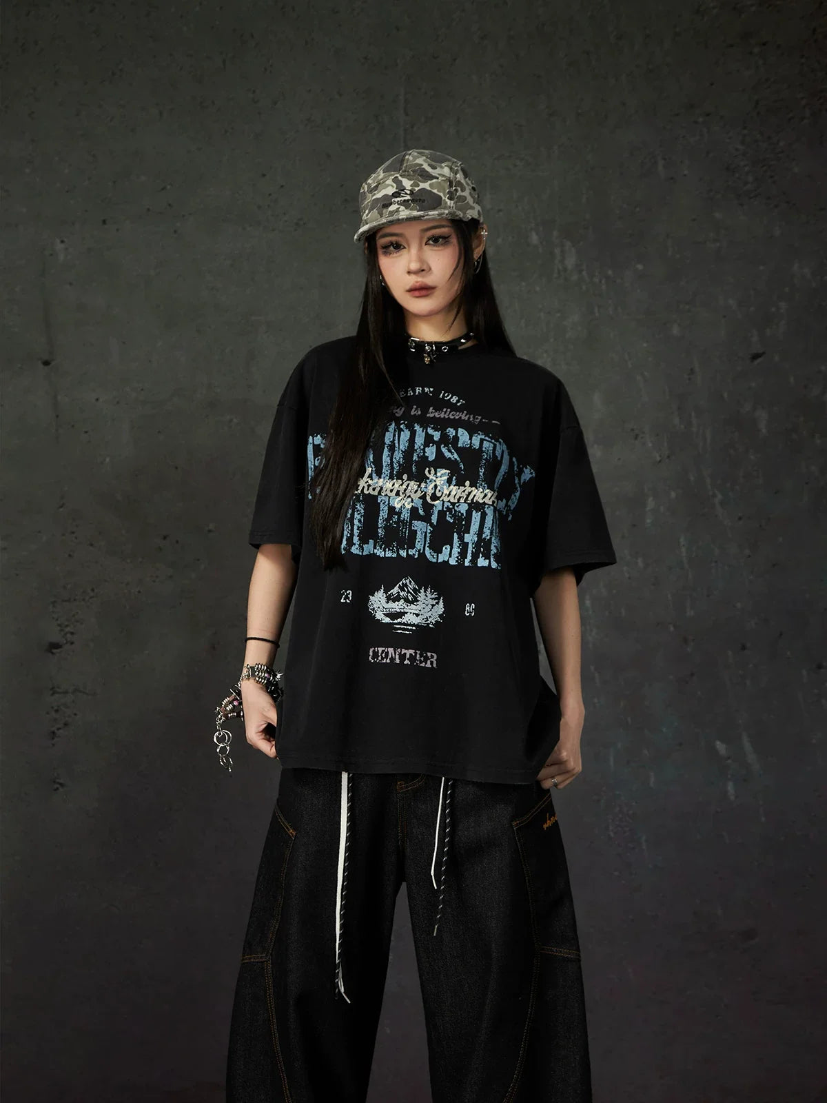 Nebula Varsity Oversize Graphic Tee