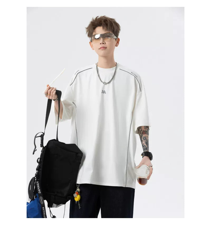 Midnight Circuit Oversized Tech Tee