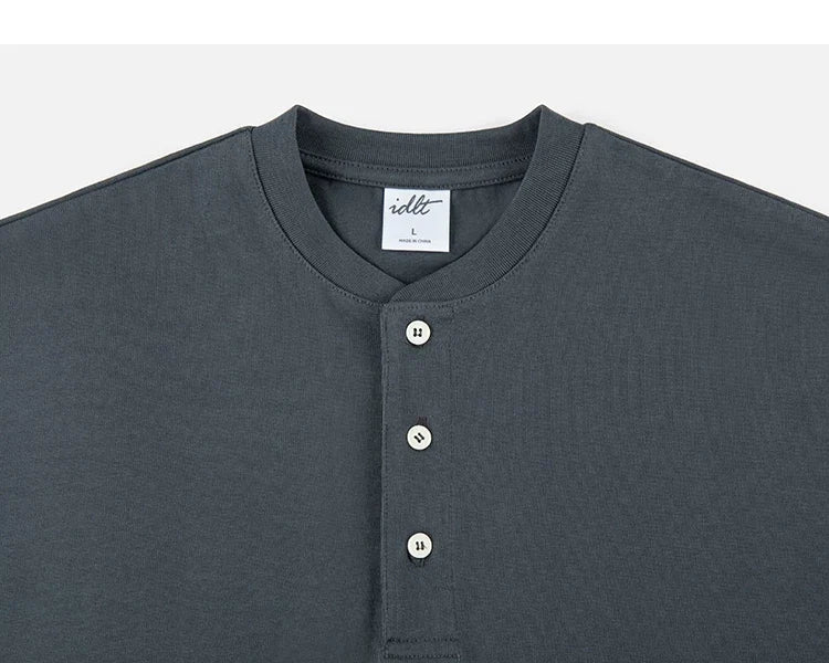 Core Crest Short-Sleeve Henley Tee