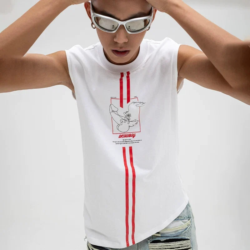 Redline Cowboy Graphic Sleeveless Tee
