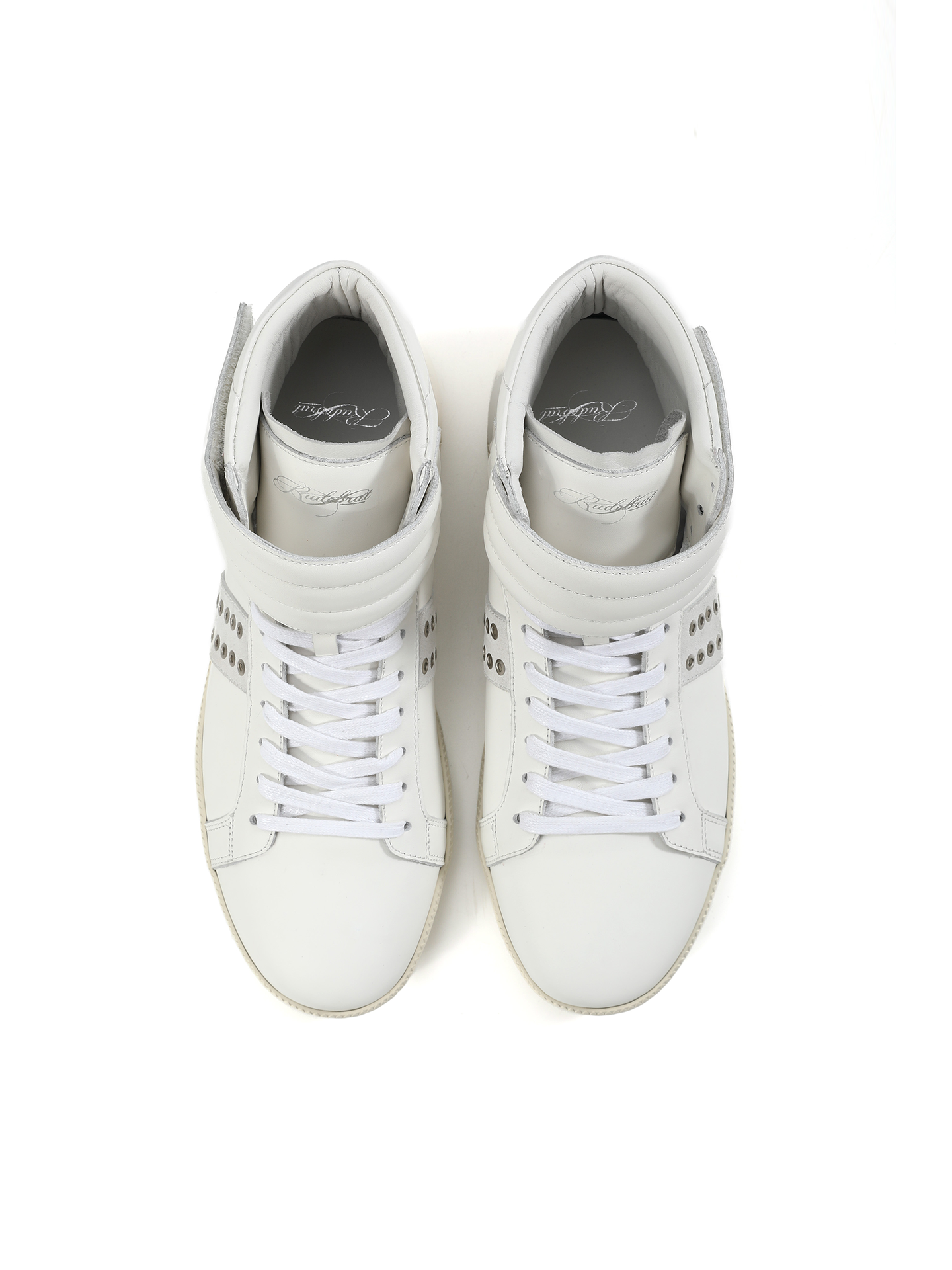 Elevate Rivet Strap Lift High‑Top Sneakers
