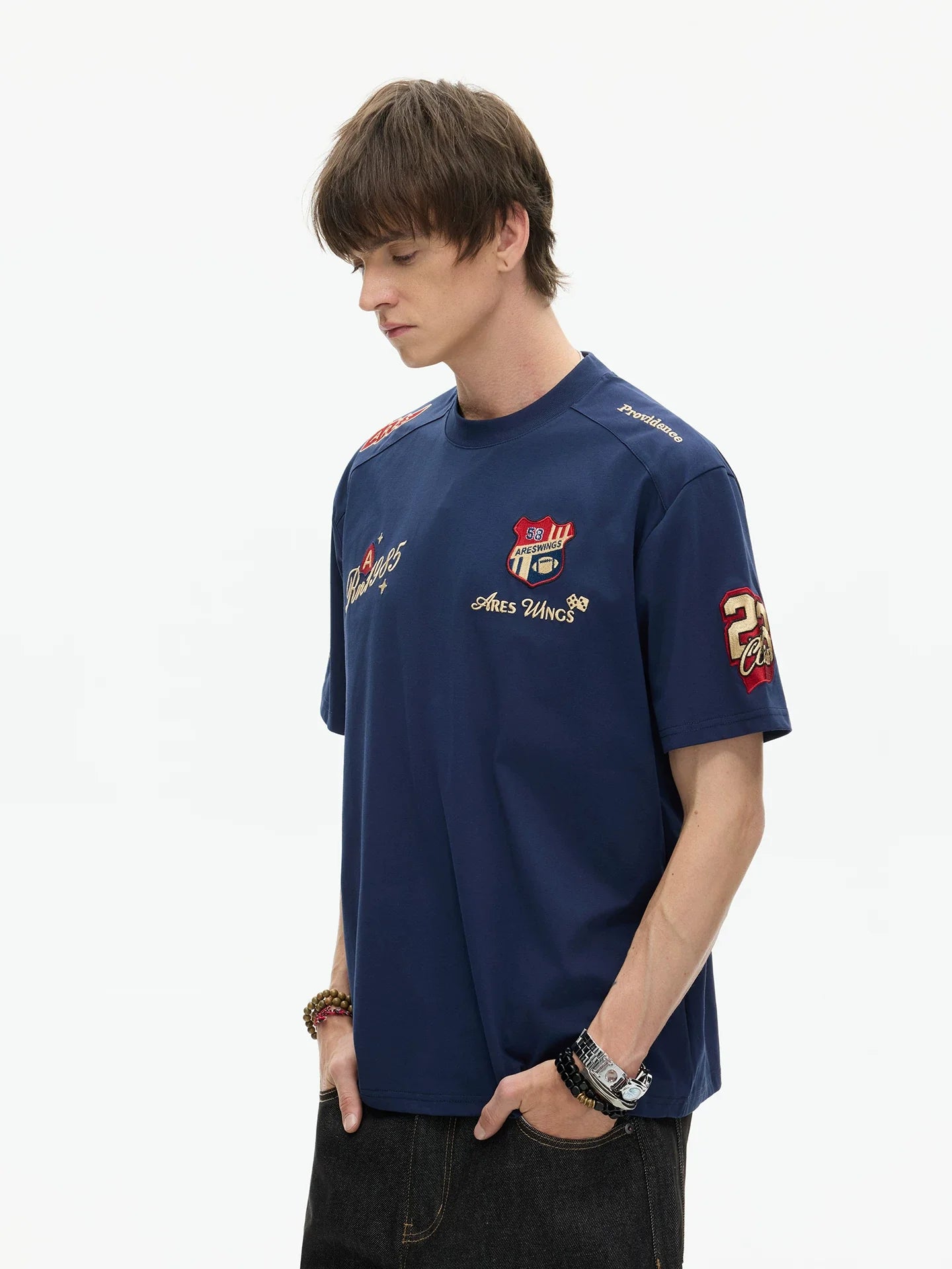 Ares Wings Racing Crest Tee