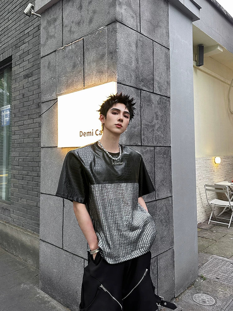 Chrome Grid Splice Panel Tee