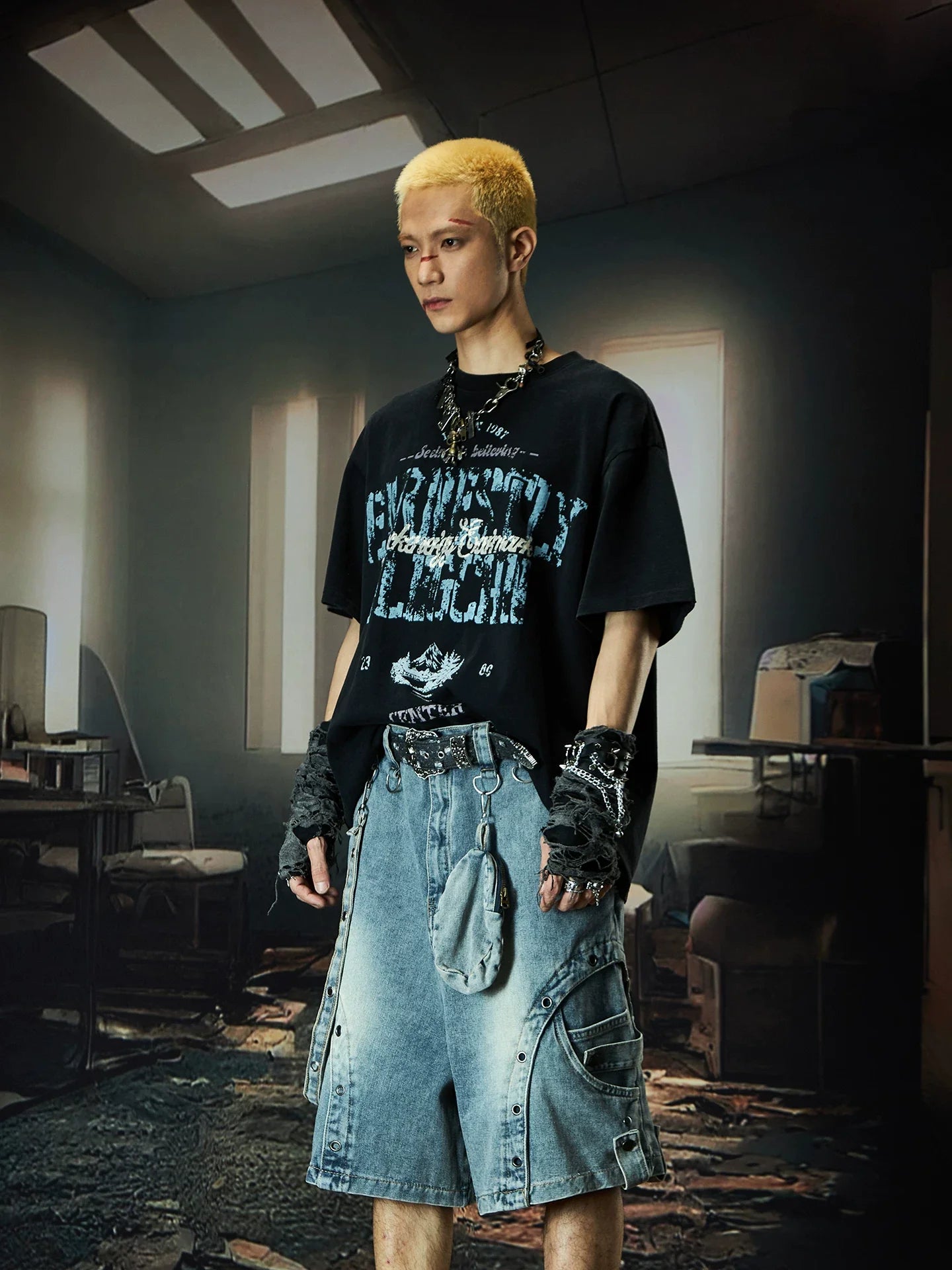 Nebula Varsity Oversize Graphic Tee