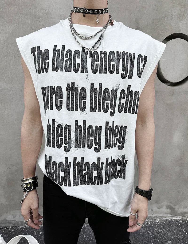 Black Energy Oversized Statement Tee
