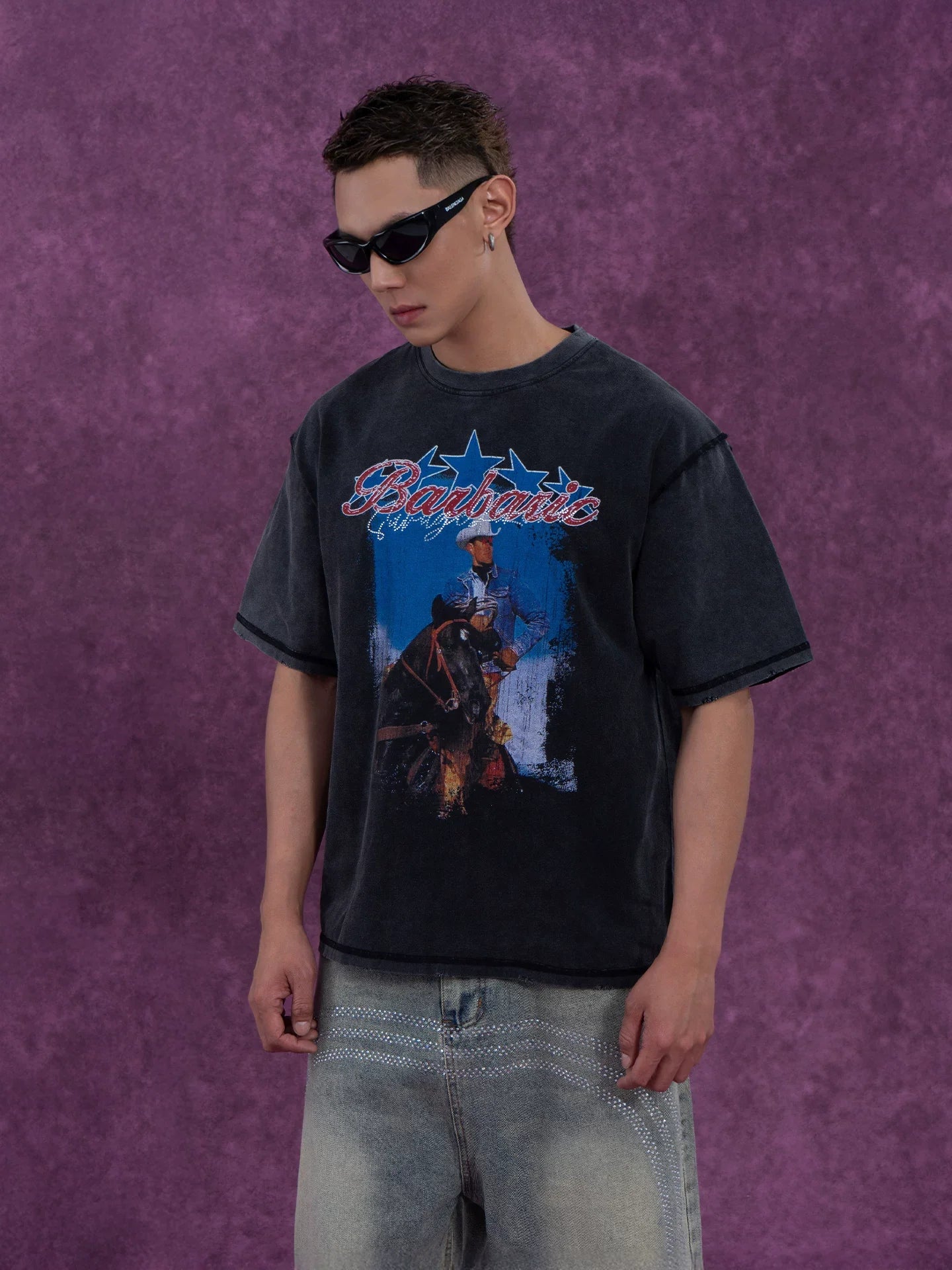 Barbaric Rodeo Vintage Wash Graphic Tee
