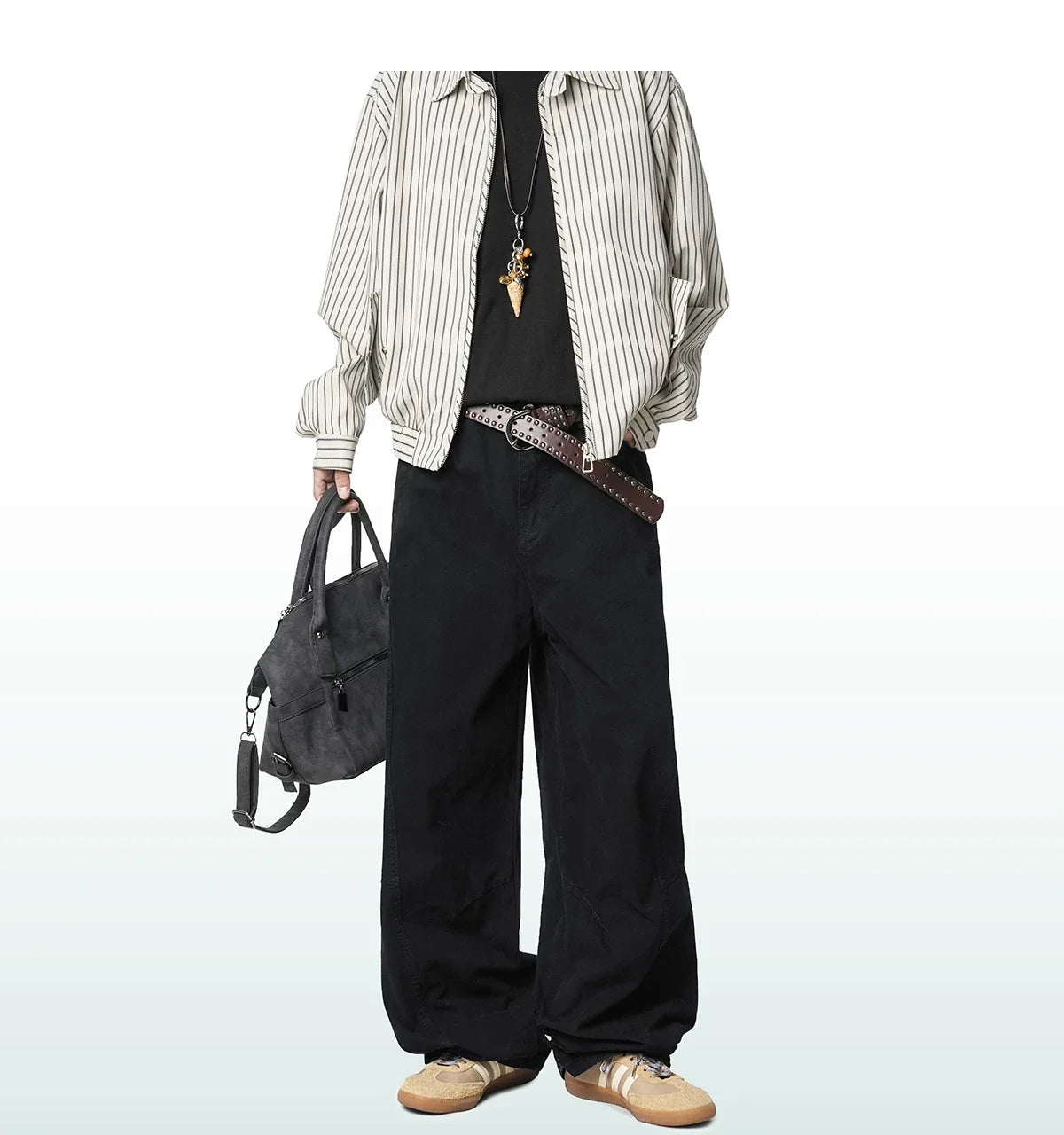Sage Drift Wide Cargo Trousers