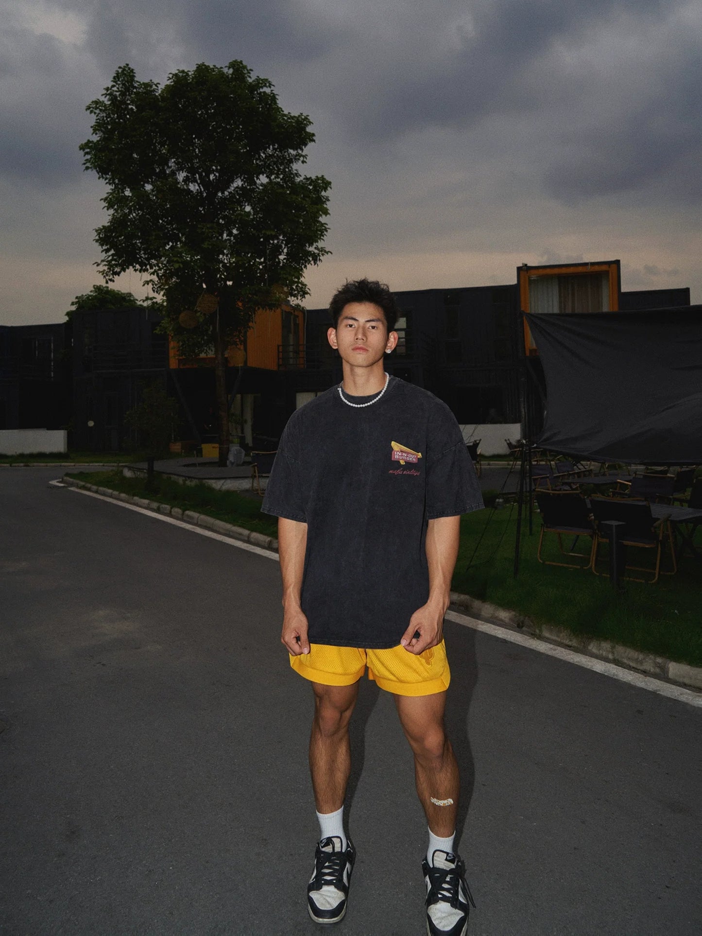 Washed Sunset Palm Graphic T-Shirt