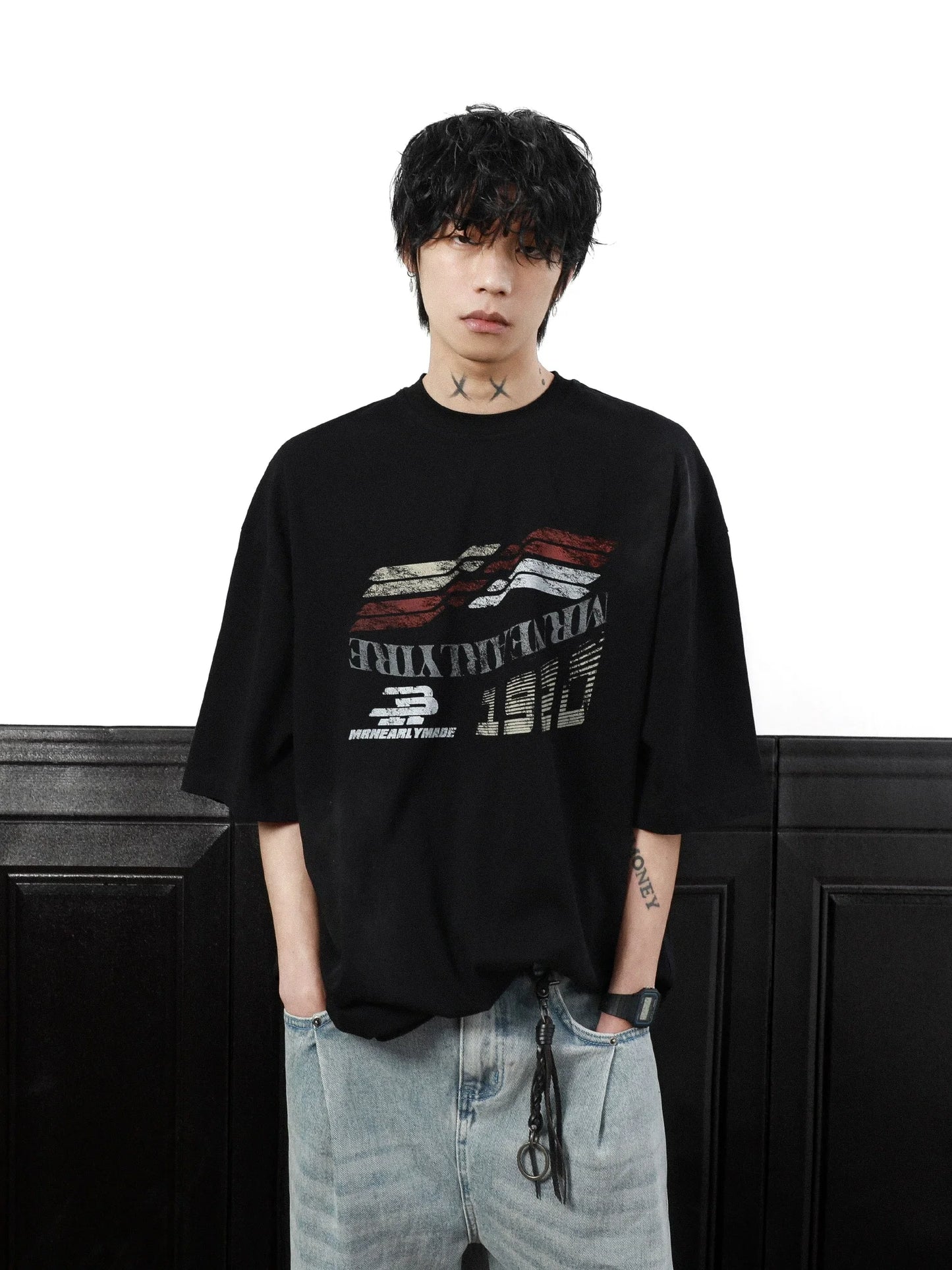 Gridline Drift Graphic Oversized Tee