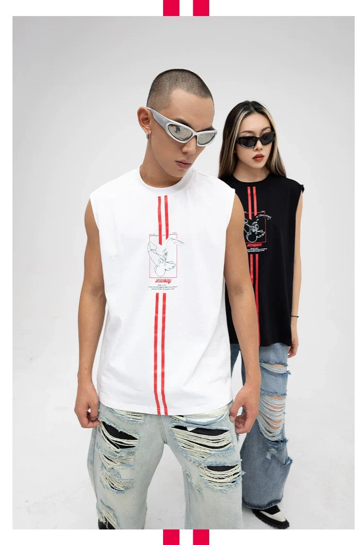 Redline Cowboy Graphic Sleeveless Tee