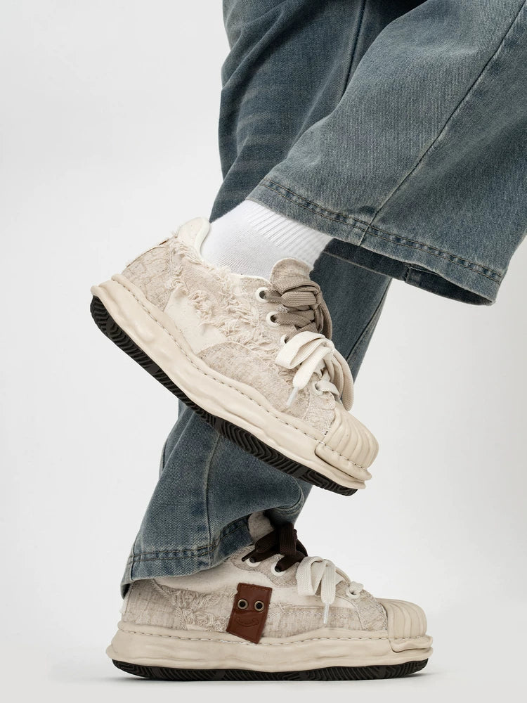 Ashen Rift Double-Lace Sneakers - Skipkicks