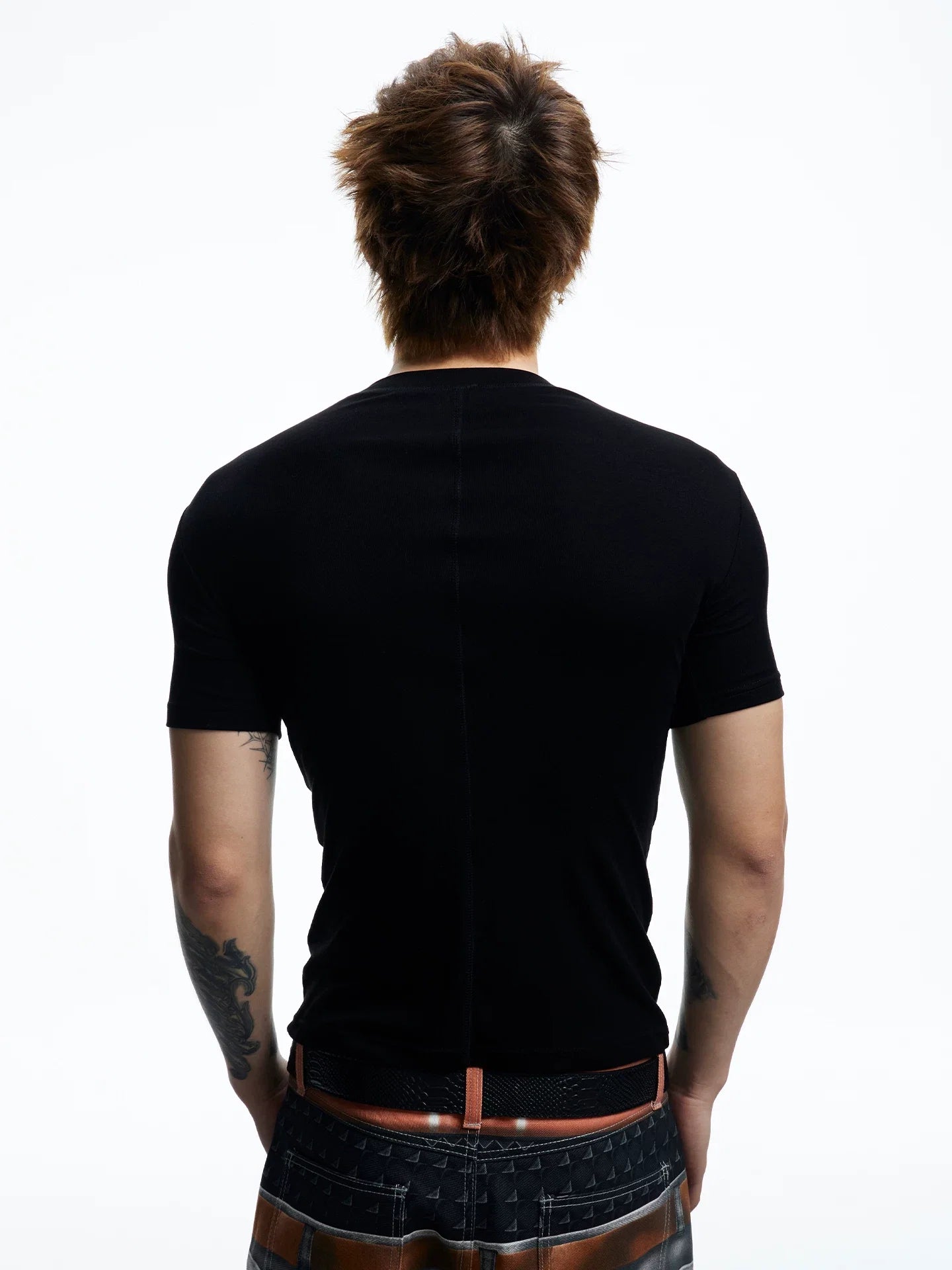 Graphic Teeth Print Slim Fit T-Shirt