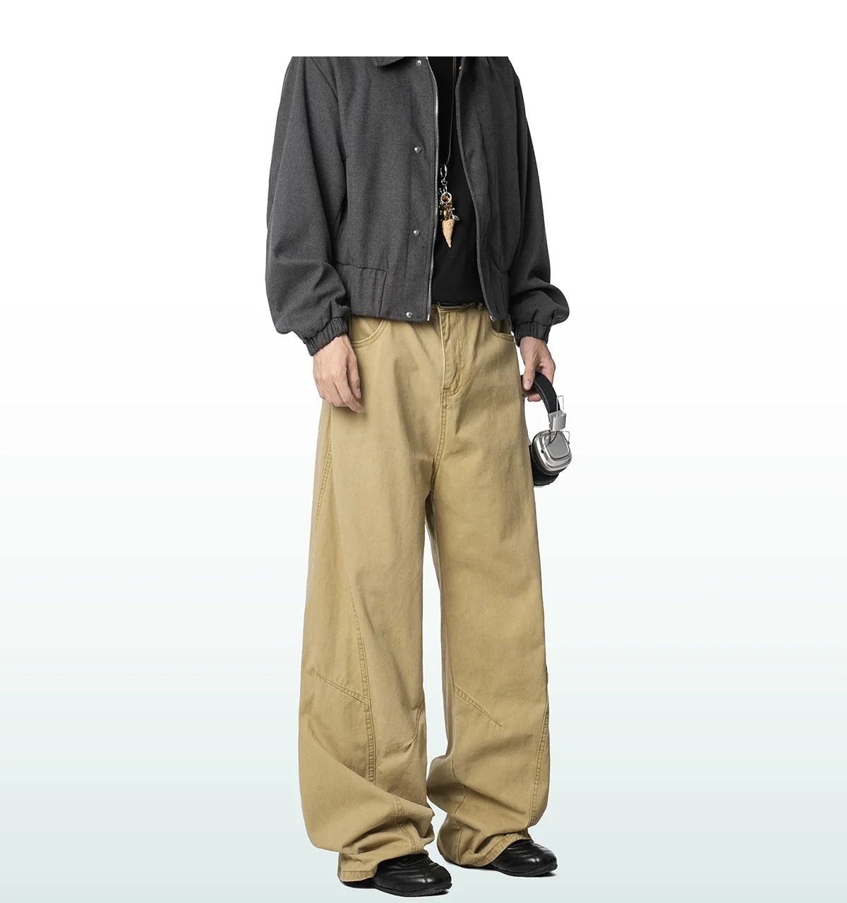 Sage Drift Wide Cargo Trousers