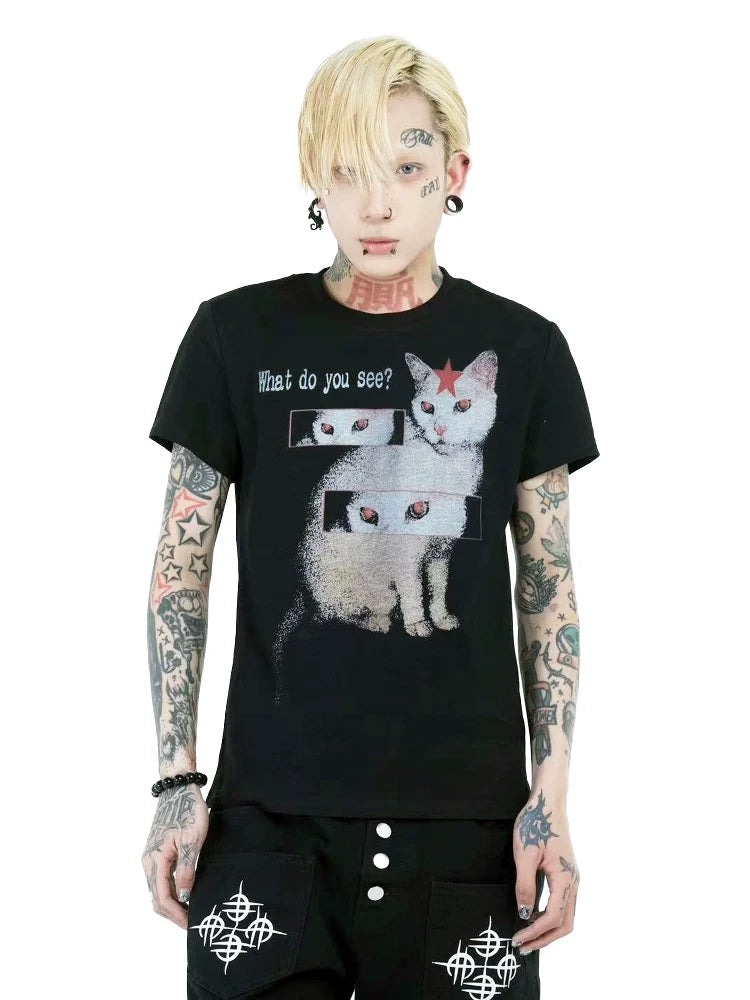 Crimson Stargaze Catvision Tee