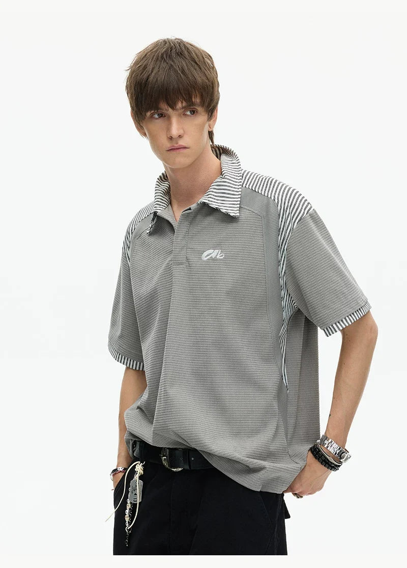 Stripe Collar Club Polo Tee