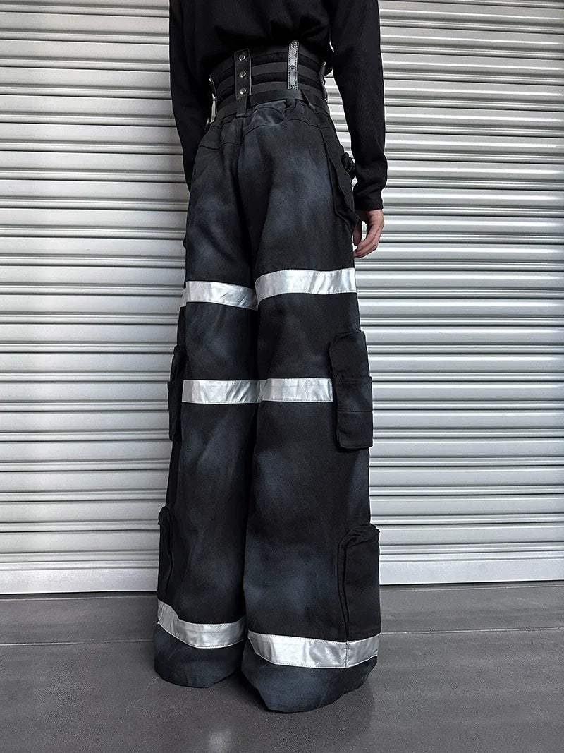 Gravemarch Sentinel Harness Cargo Pants - Futuristic Utility Wear