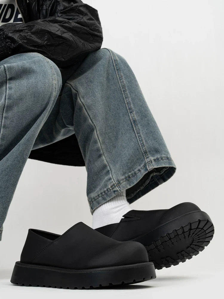 Midnight Monolith Slip Clogs