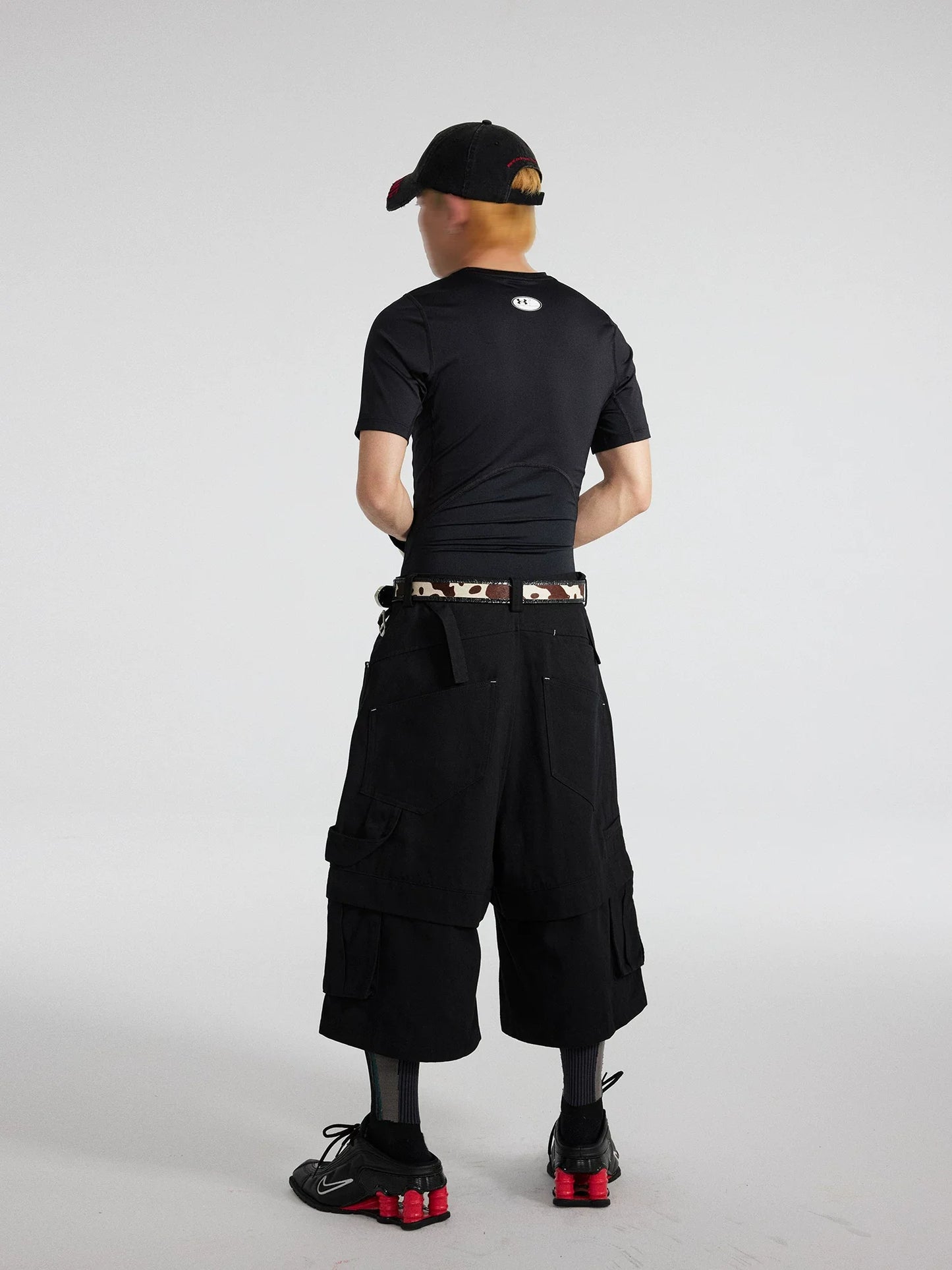 Onyx Parallax Layered Cargo Culottes