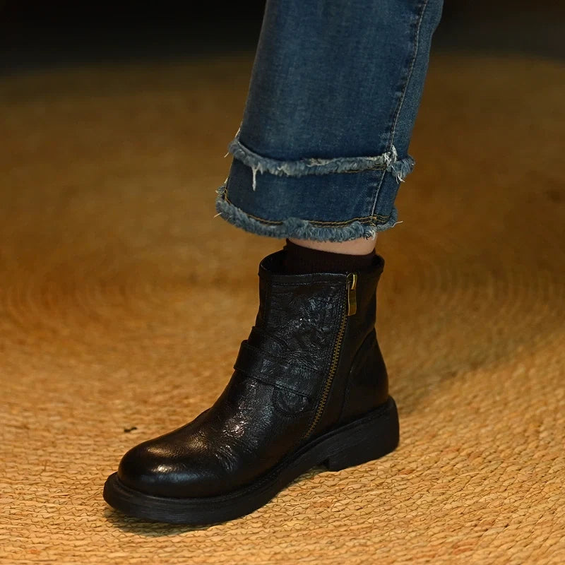 Double Buckle Lamb Boots - Skipkicks