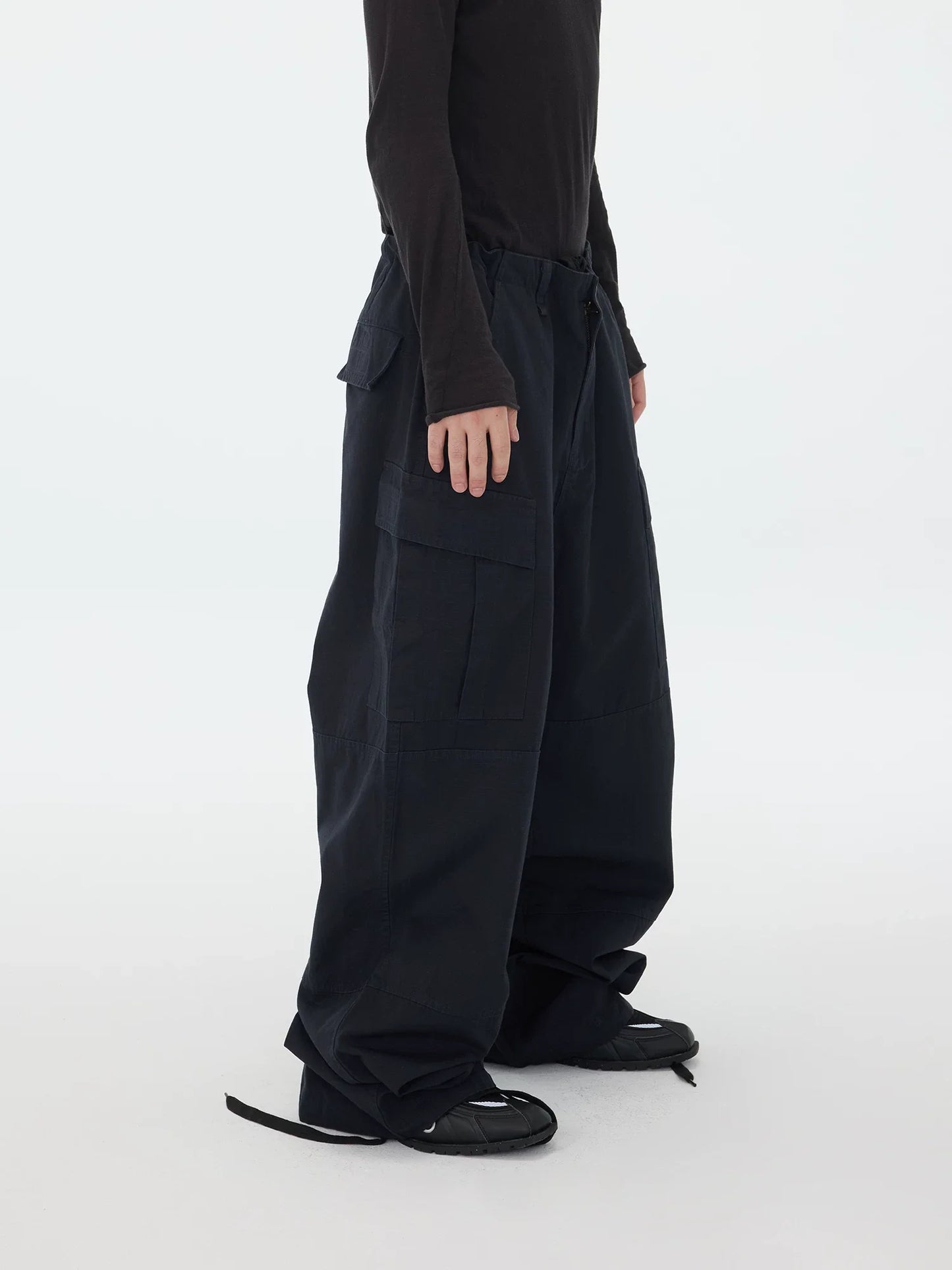 Night Ops Stacked Cargo Pants: Bold Style & Comfort