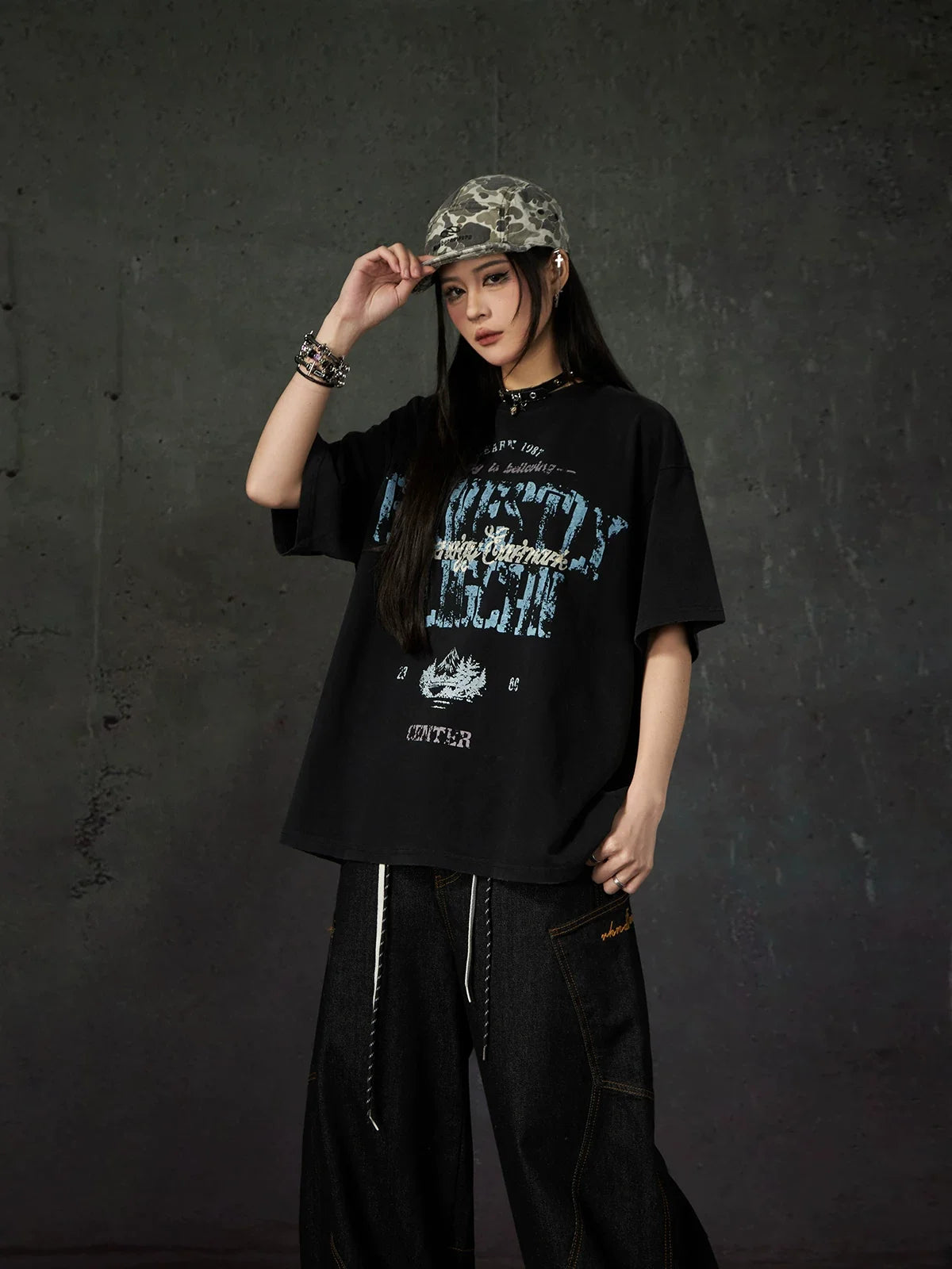 Nebula Varsity Oversize Graphic Tee