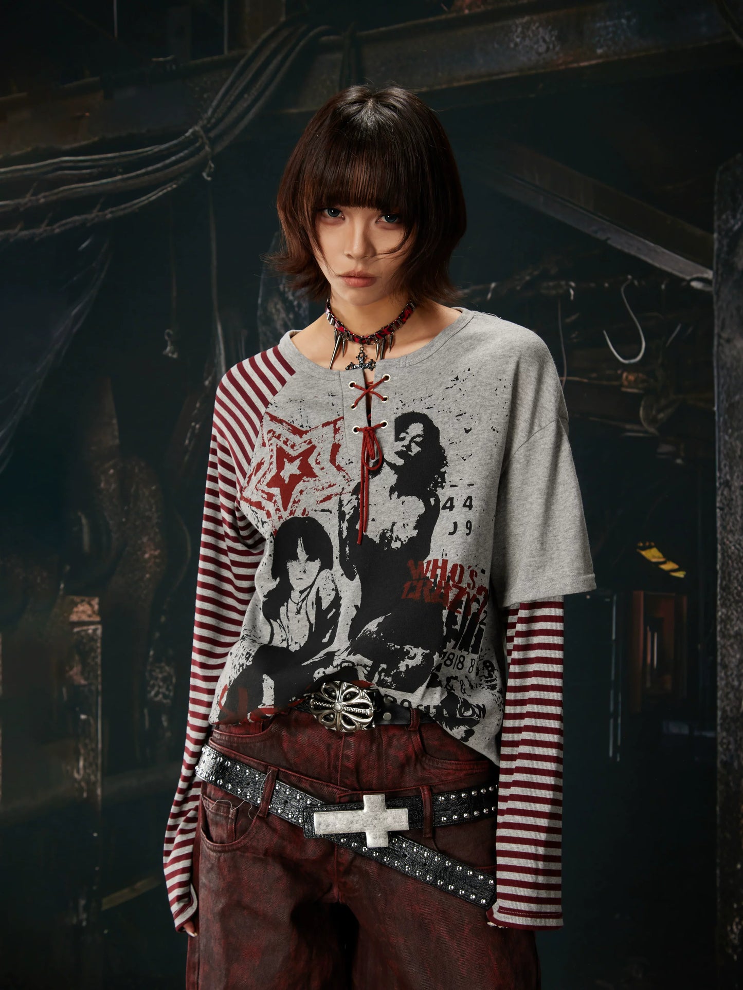 Riot Laced Revolt Graphic Layered Tee