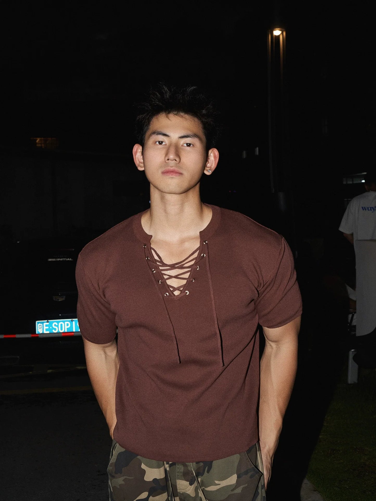 Lace-Up T-Shirt