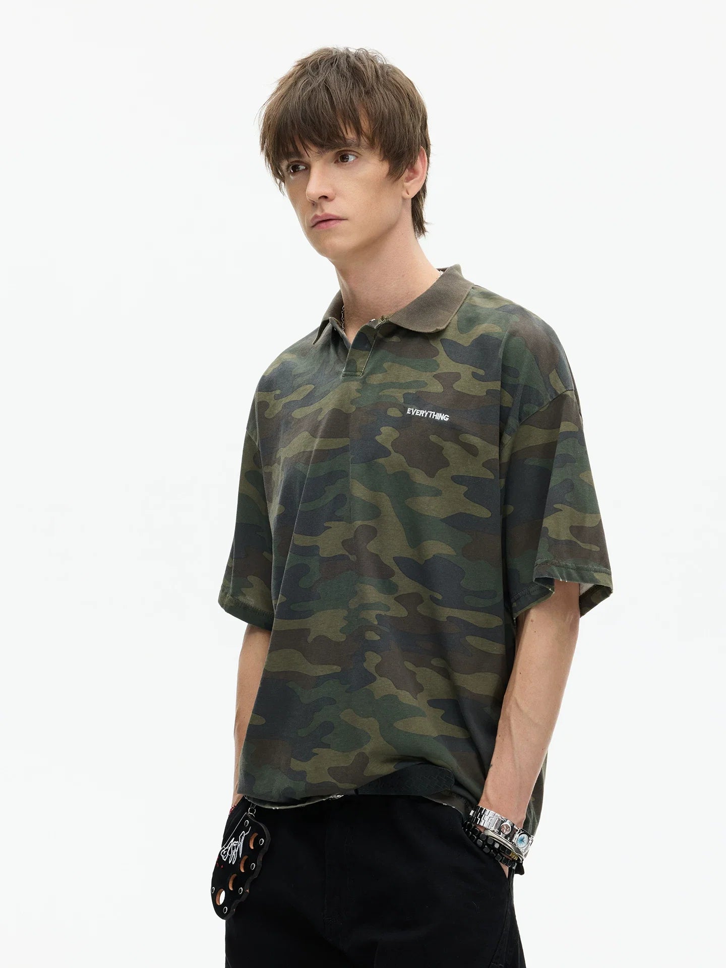 Evergreen Camo Everything Polo Tee