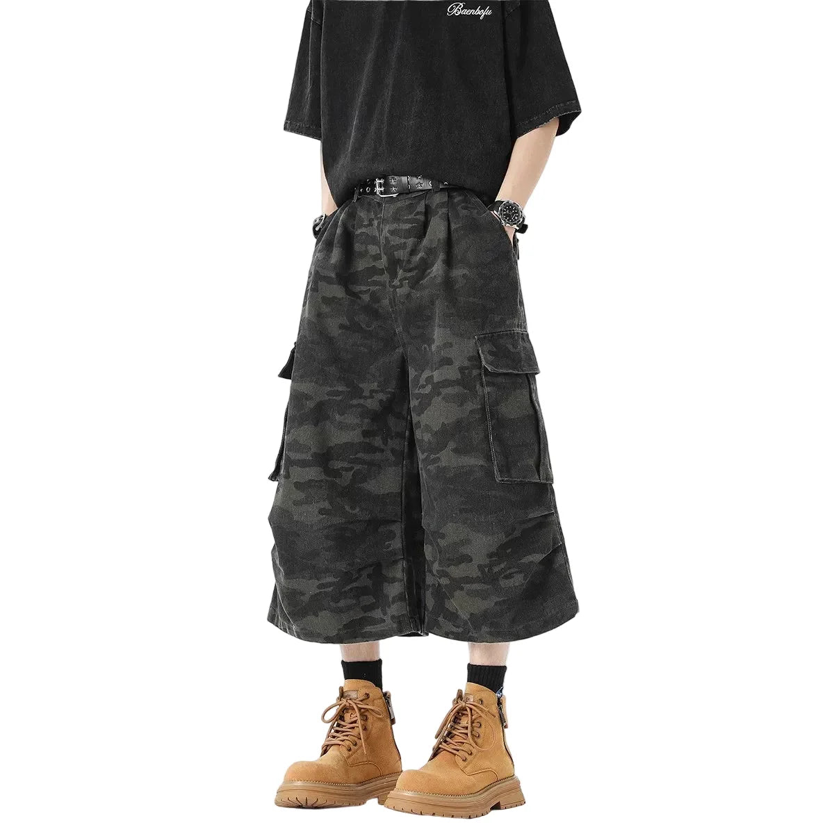 Unisex Shadow Patrol Wide-Leg Cargo Pants