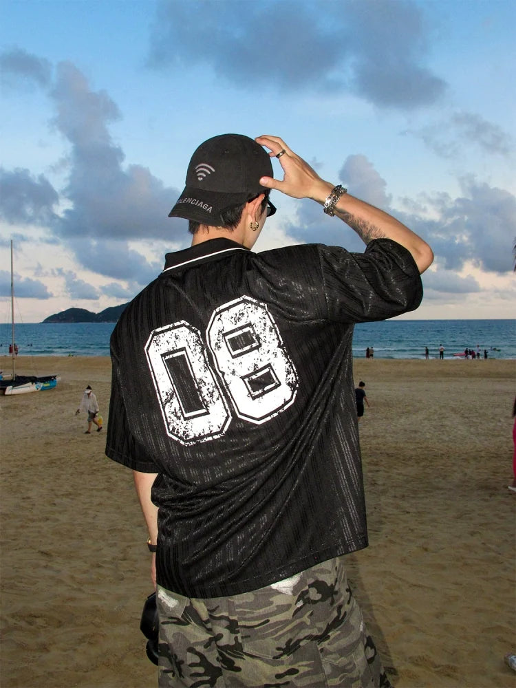 Tropic Noir Mesh Jersey Tee
