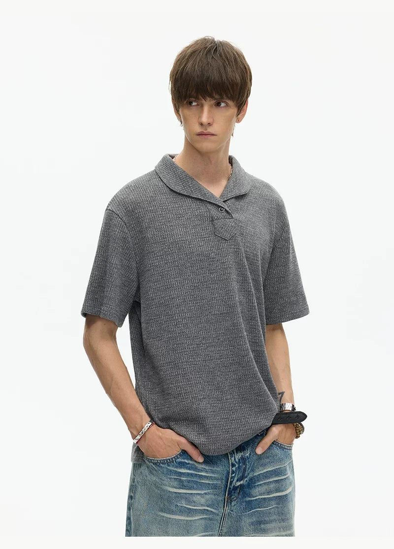 Slate Ridge Shawl Collar Knit Tee