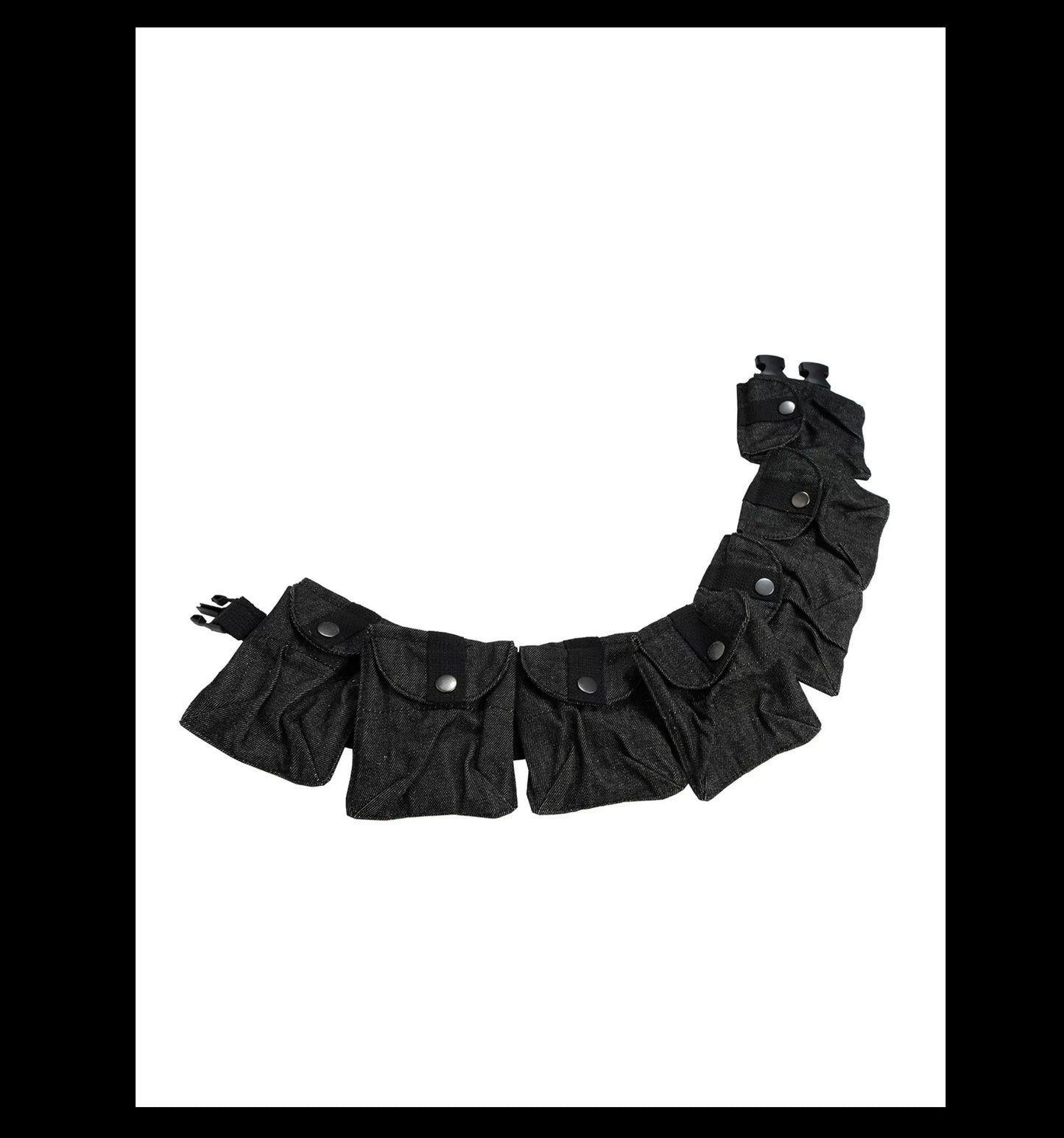 Grayscale Ruin Strap-Ladder Cargo Shorts