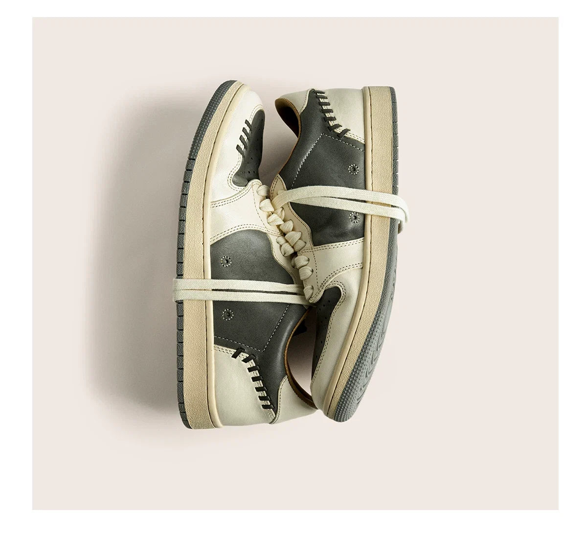 Retro Two-Tone Casual Sneakers - Skipkicks