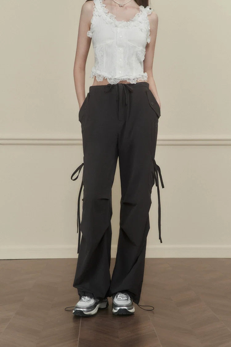 Side-Tie Cargo Pants