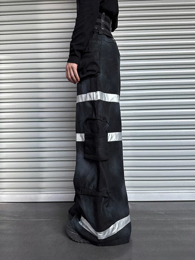 Gravemarch Sentinel Harness Cargo Pants - Futuristic Utility Wear
