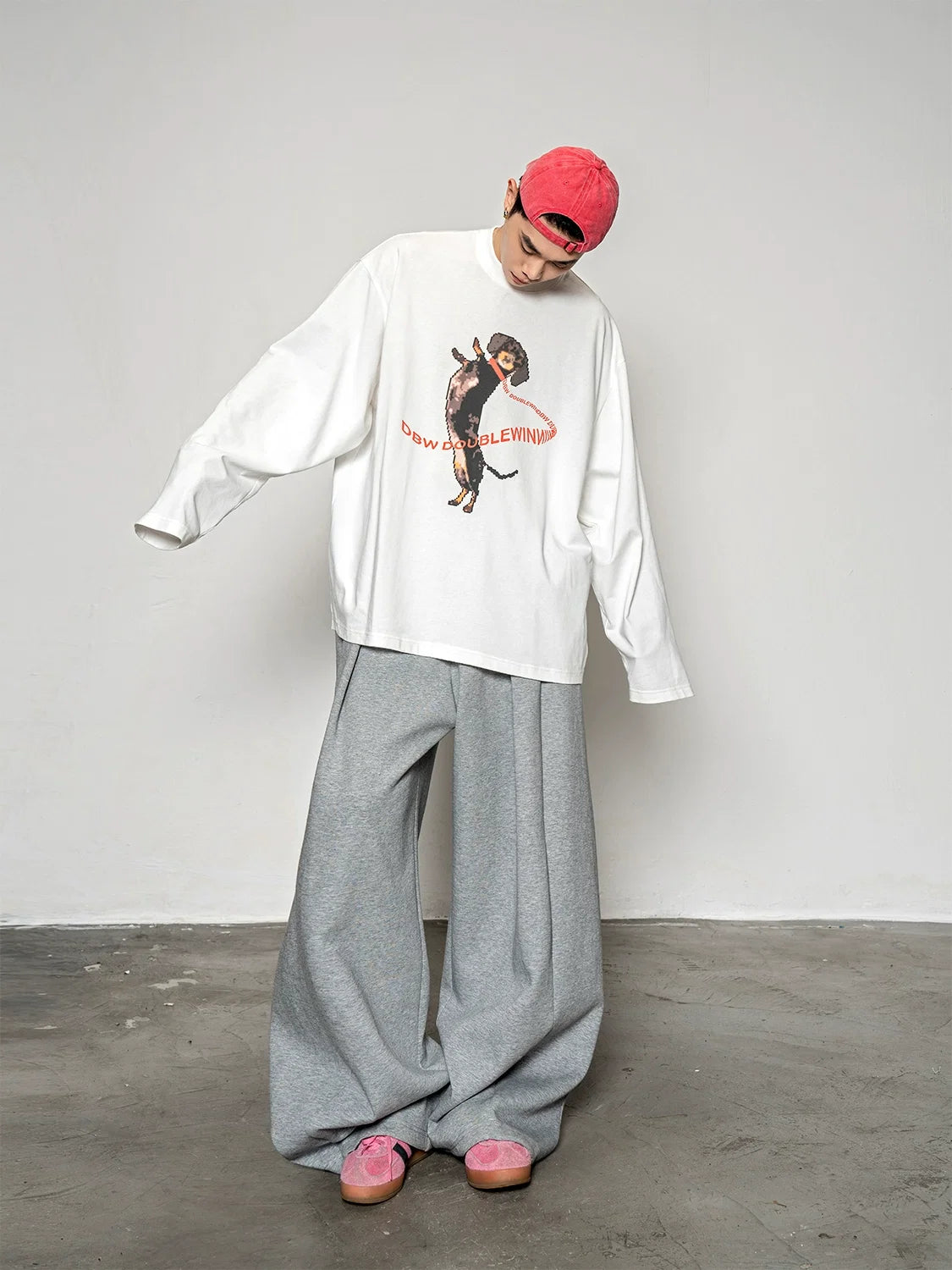 Pixel Pup Graphic Longsleeve Tee