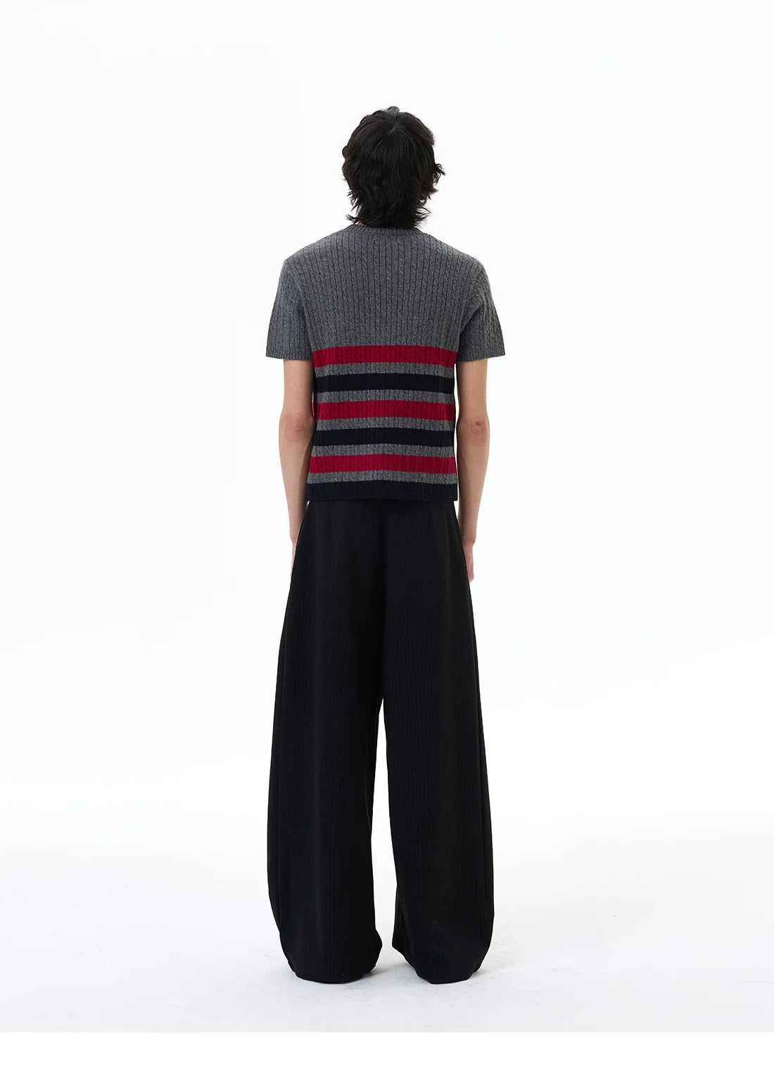 Metro Stripe Ribbed Knit Tee
