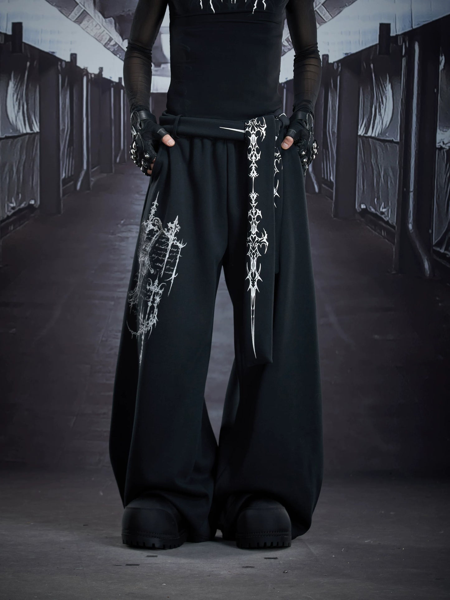 Nocturne Sigil Drape Cargo Pants