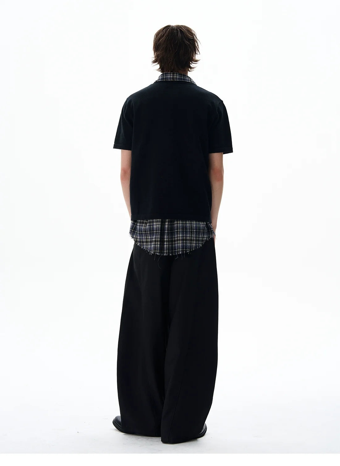 Short Sleeve Henley Shirt with Button Placket