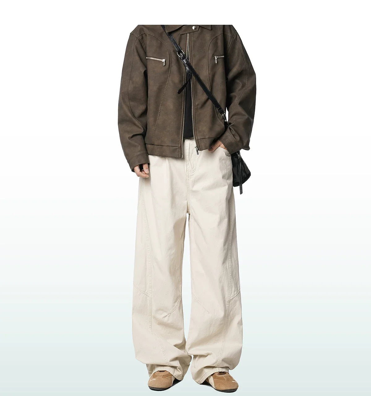 Sage Drift Wide Cargo Trousers
