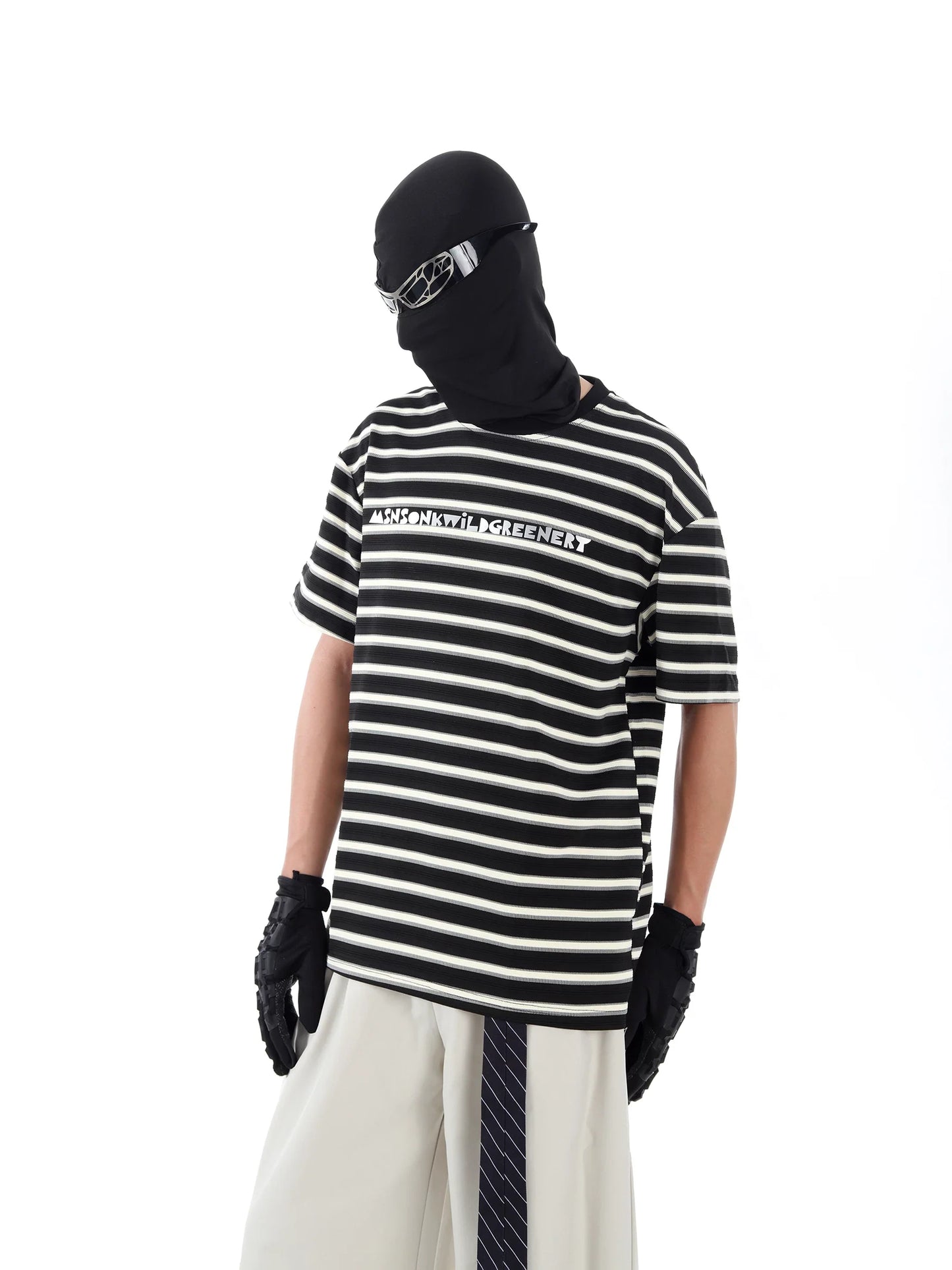 Static Signal Striped Tee