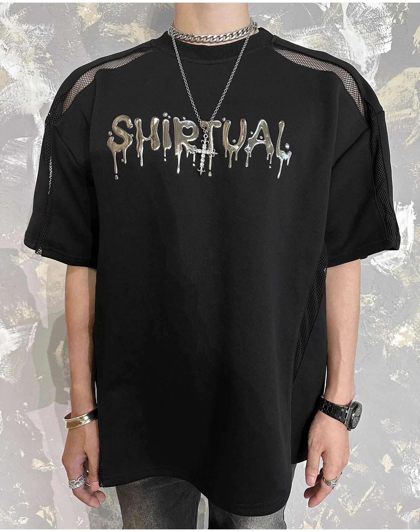 Chrome Spirit Mesh Ritual Tee
