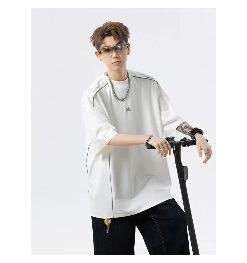 Midnight Circuit Oversized Tech Tee