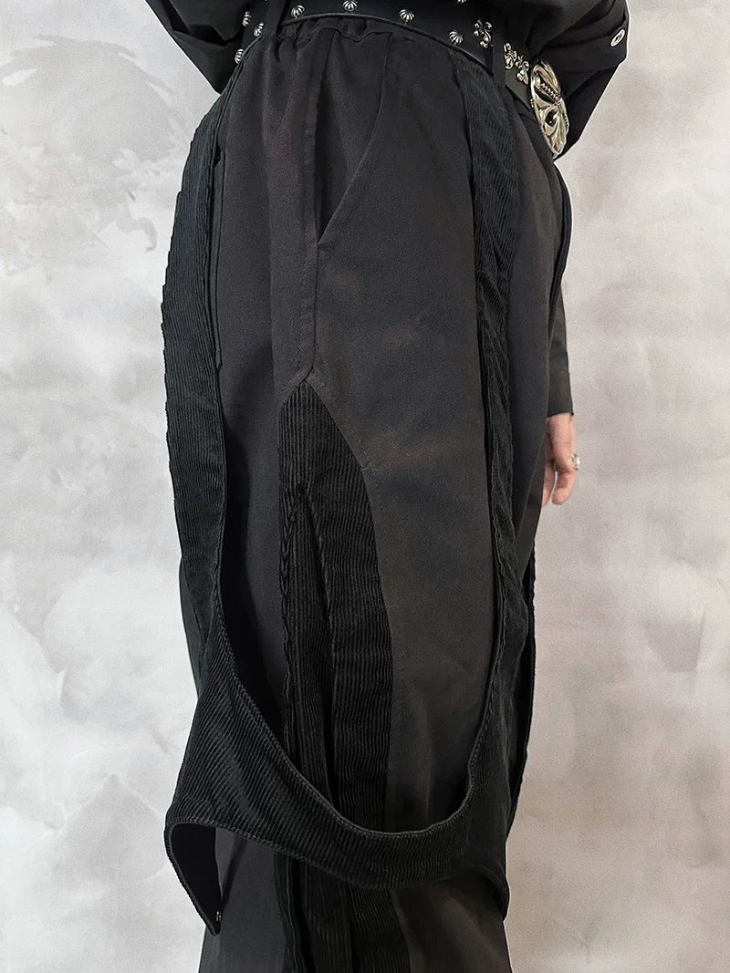 Dune Havoc Draped Panel Cargo Trousers | Sculpted Techwear Style