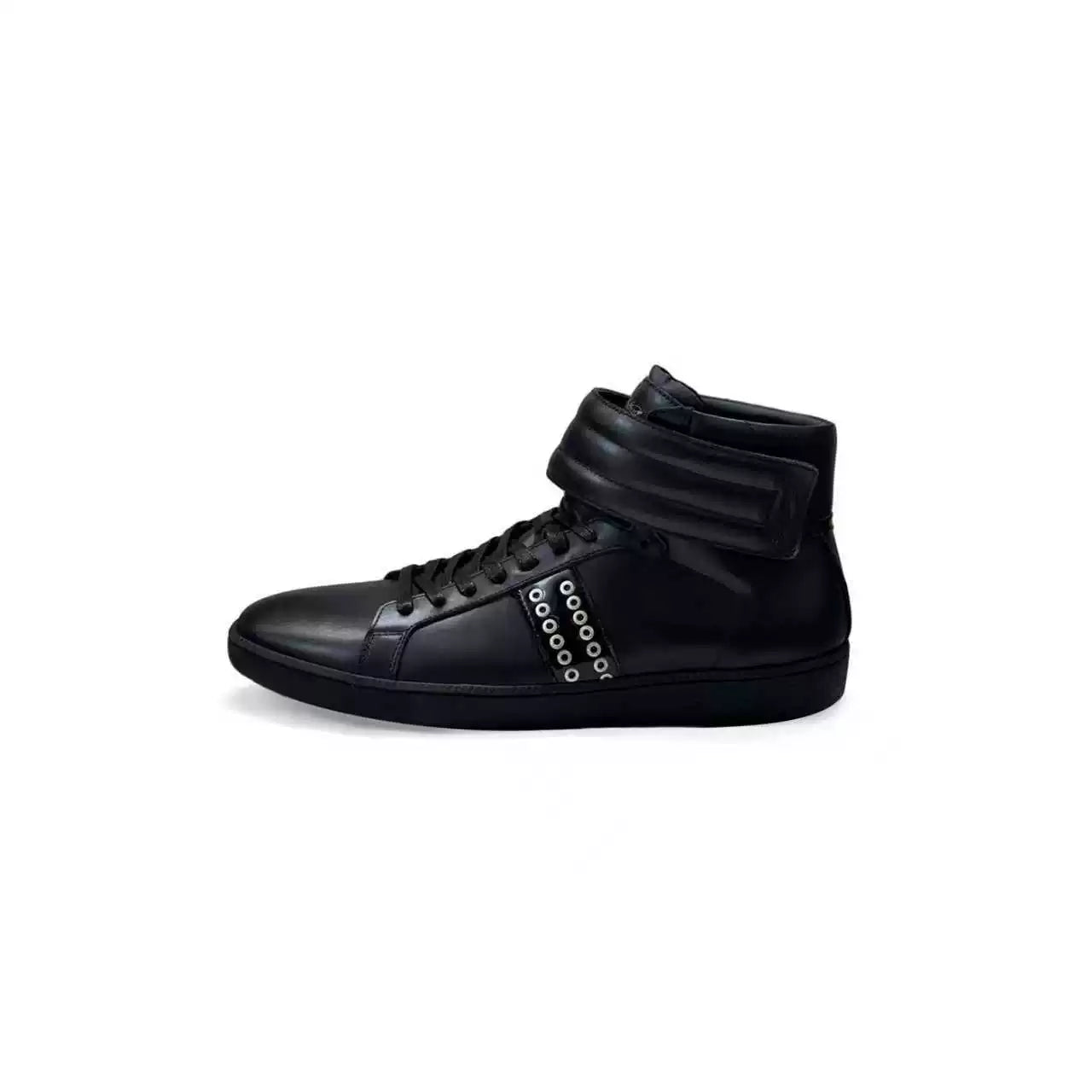 Elevate Rivet Strap Lift High‑Top Sneakers